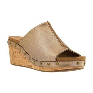 Corkys Bronze Hissy Wedges